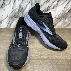 Brooks Launch 9 Women's Size 8 B Running shoes Black Purple 1203731B080